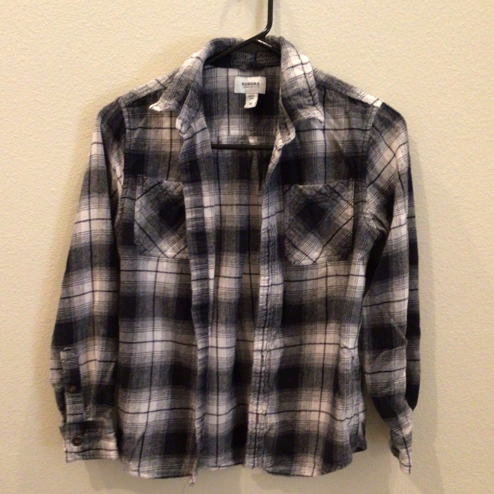 Sonoma Black and White Flannel